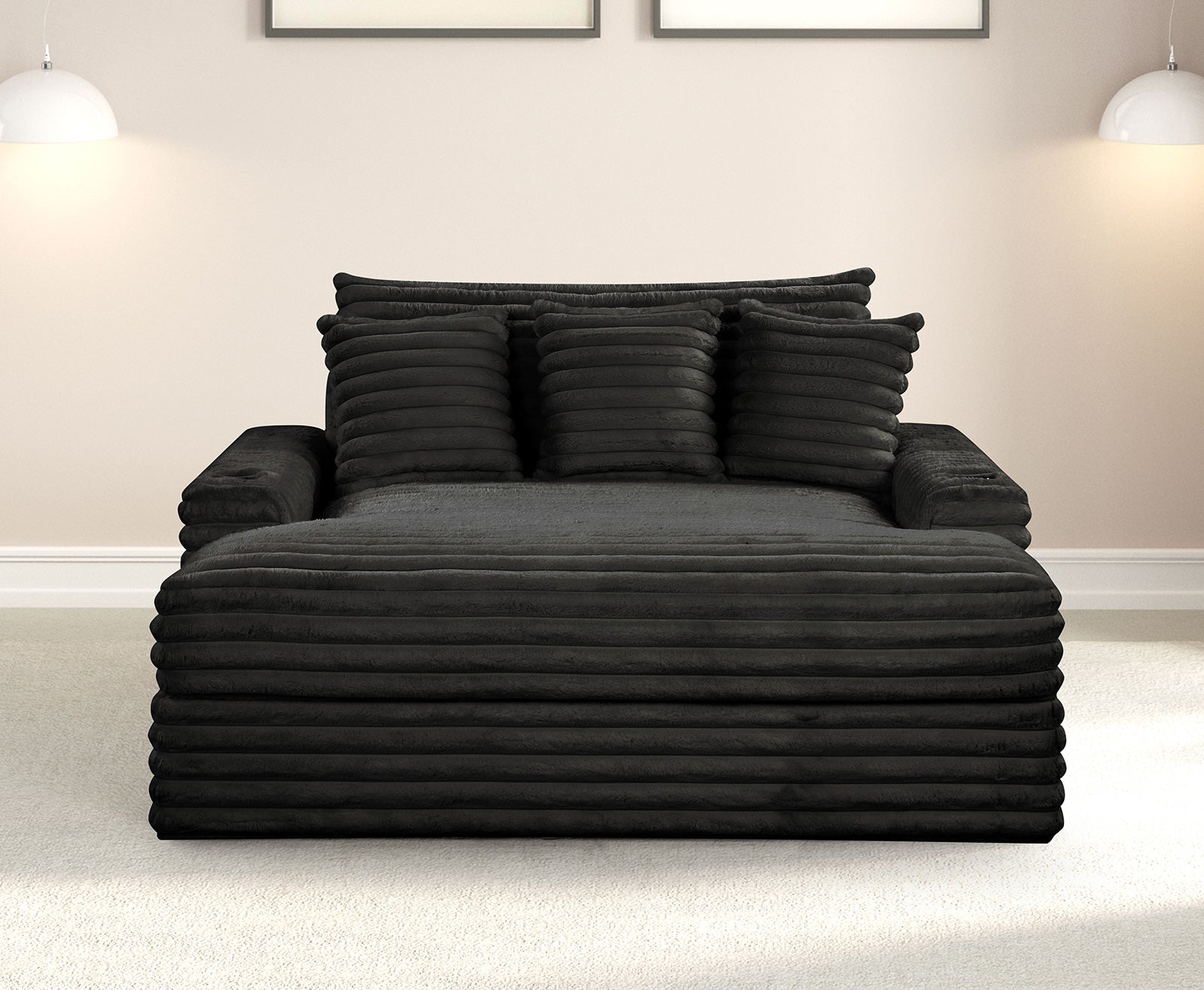 VEYRIER - 2 Arm Chaise - FM6901BK-CE