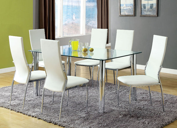 KALAWAO - 7 Pc. Dining Table Set - CM8319T-8310WH-7PC