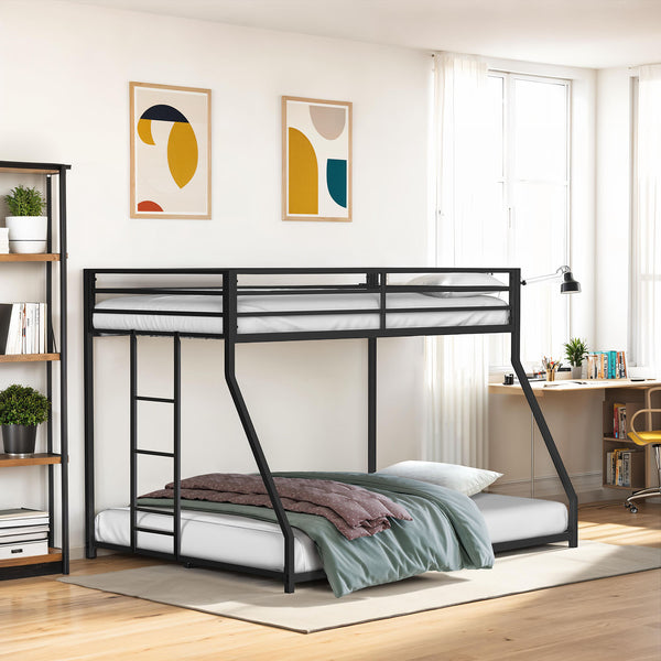 ROTHWELL - Twin/Full Metal Bunk Bed - FM-BK1200BK-TF