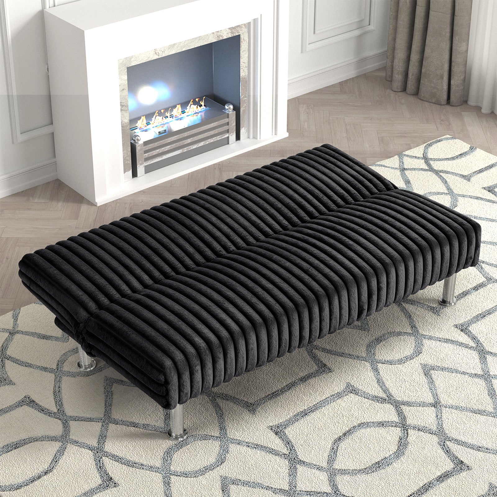 HINWIL - Futon Sofa Bed - FM2903BK