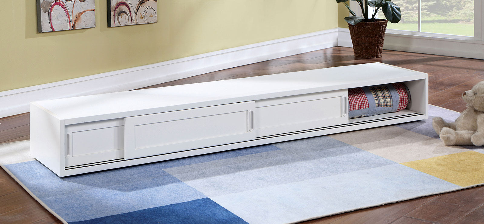 OMNUS - Underbed Storage w/ Sliding Doors - CM-SR452-WH