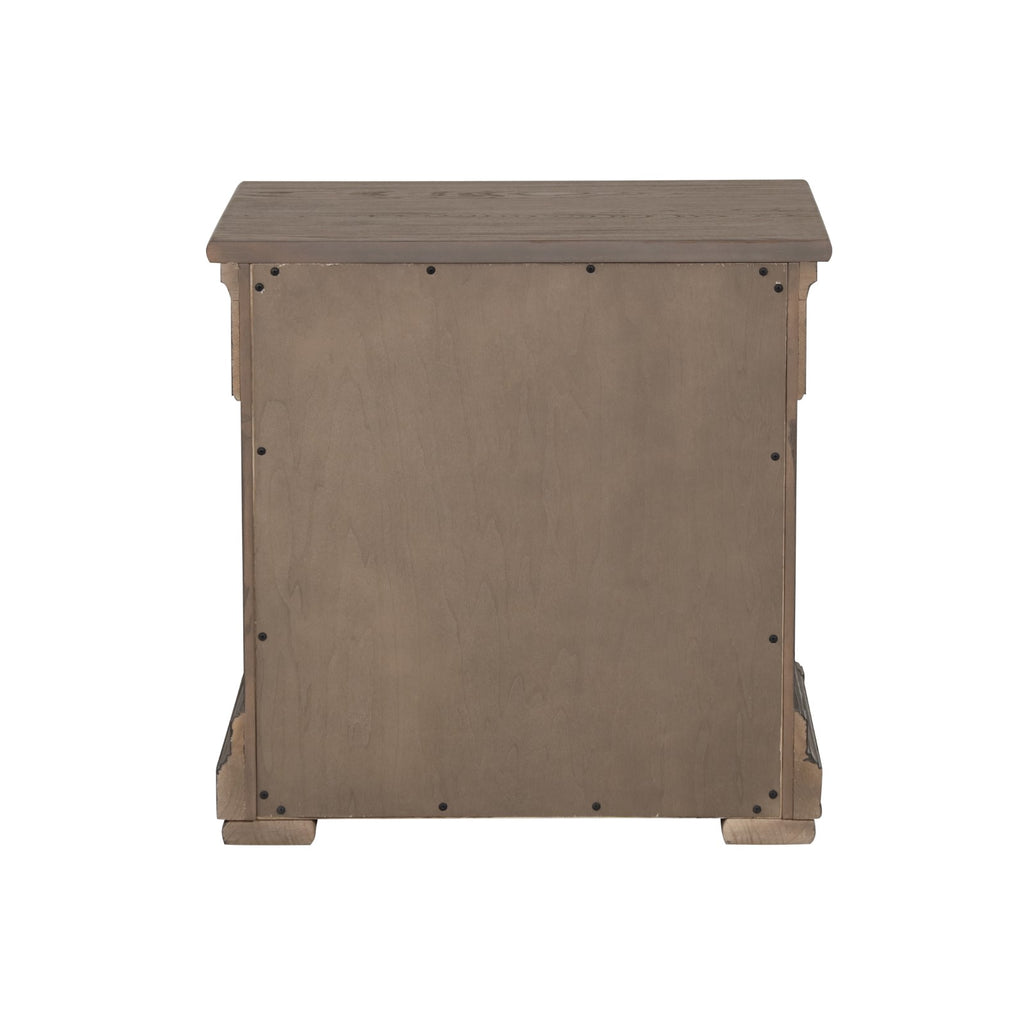 SHERINGHAM - Nightstand, Weathered Gray - FM7701BR-N