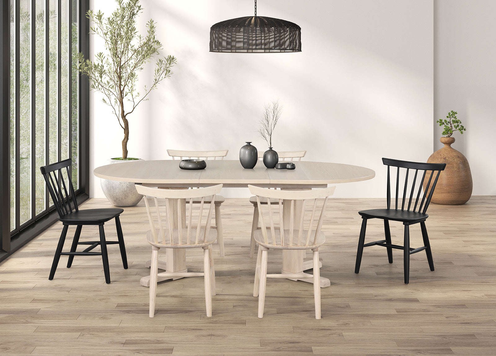 HINES - 7 Pc. Oval Dining Set - FM3101NT-OT-7PC