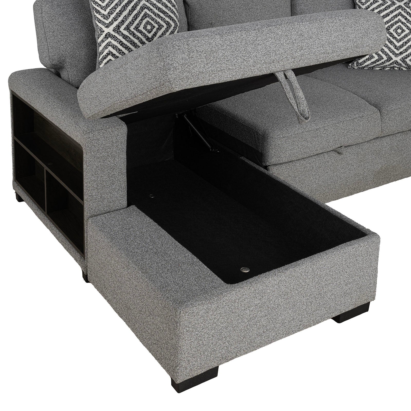 CHATHAM - Left-Chaise Sectional - FM64005GY-SECT-L