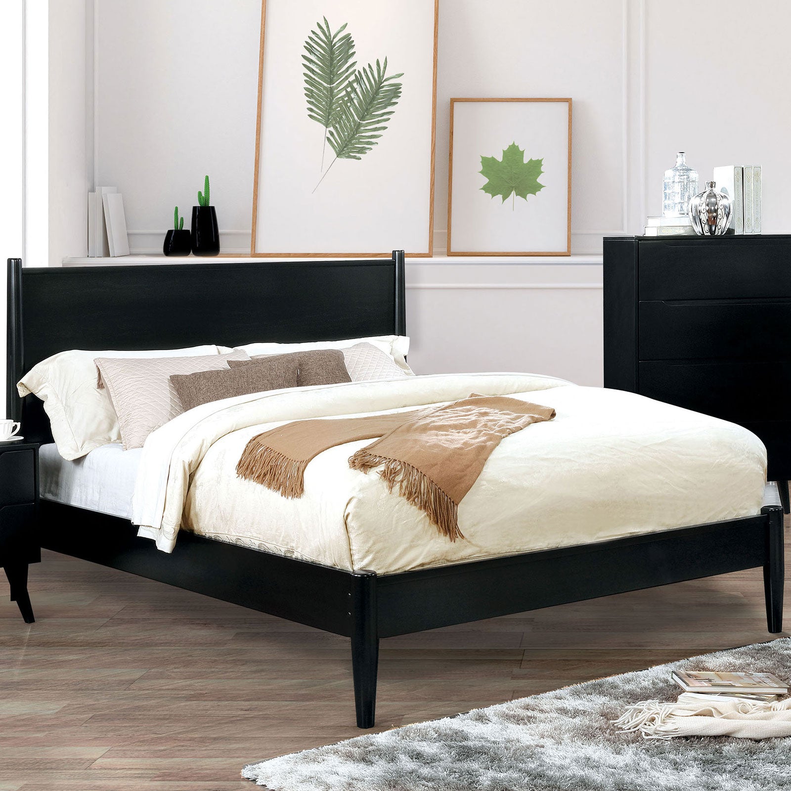 LENNART - 4 Pc. Full Bedroom Set - CM7386BK-F-4PC