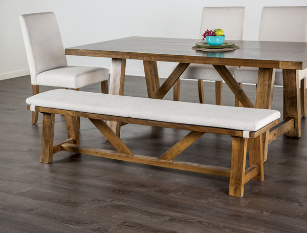 LOSONE - Bench w/ Cushion - FM3422WH-BN