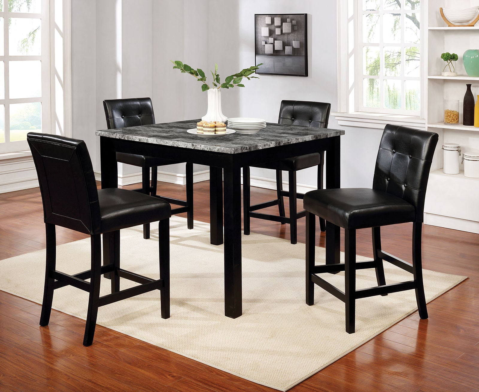WILDROSE - 5 Pc. Counter Ht. Table Set - CM3712PT-5PK