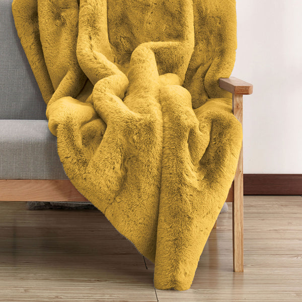 CAPARICA - Throw Blanket, Gold - TW4152