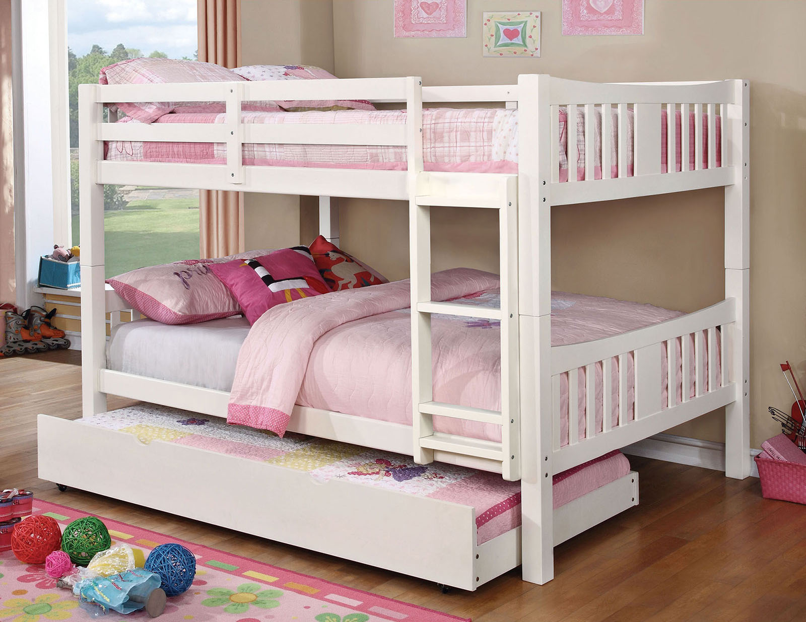 CAMERON - Full/Full Bunk Bed - CM-BK929F-WH-BED-VN