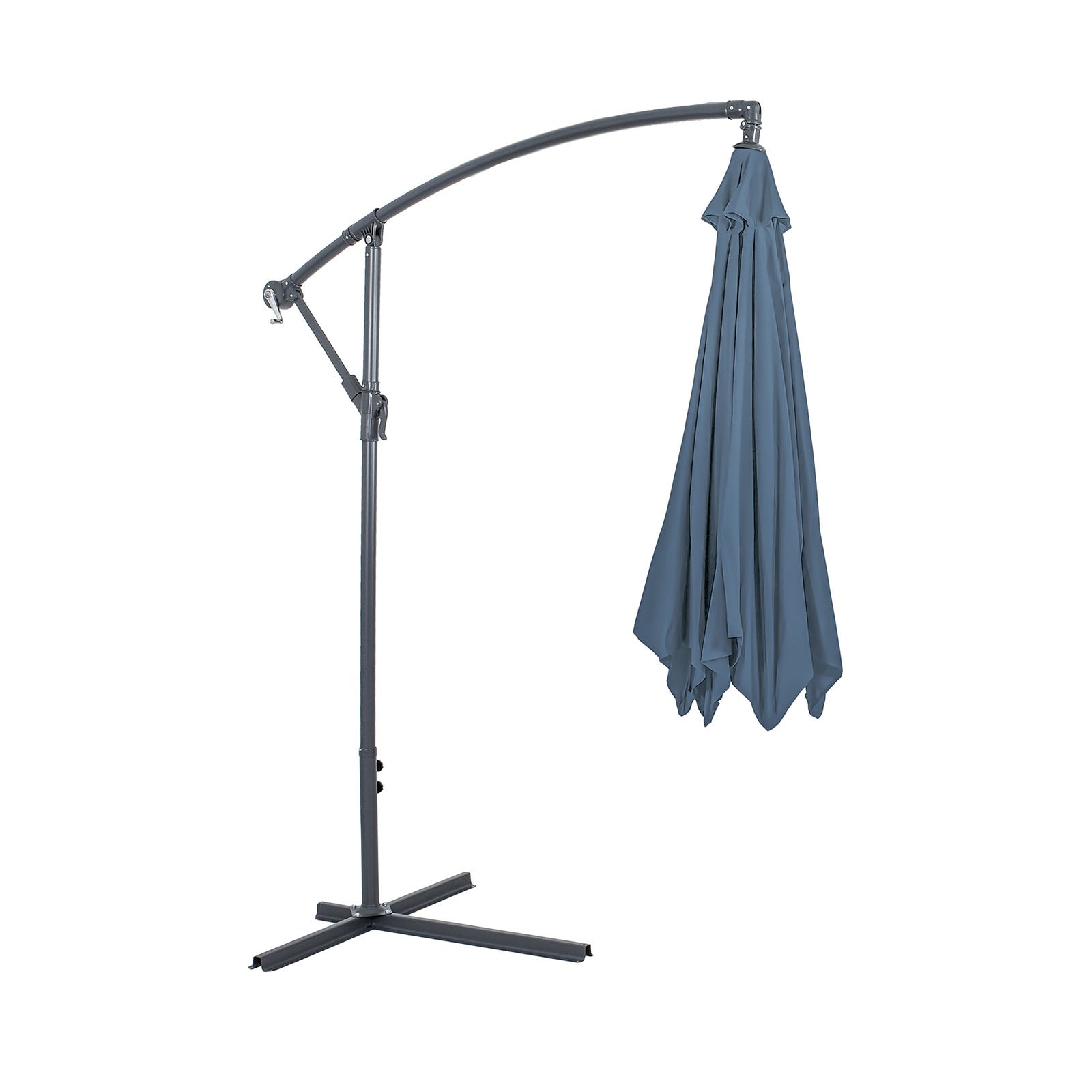 GLAM - Cantilever Umbrella w/ LED, Light Sapphire - GM-3003LS
