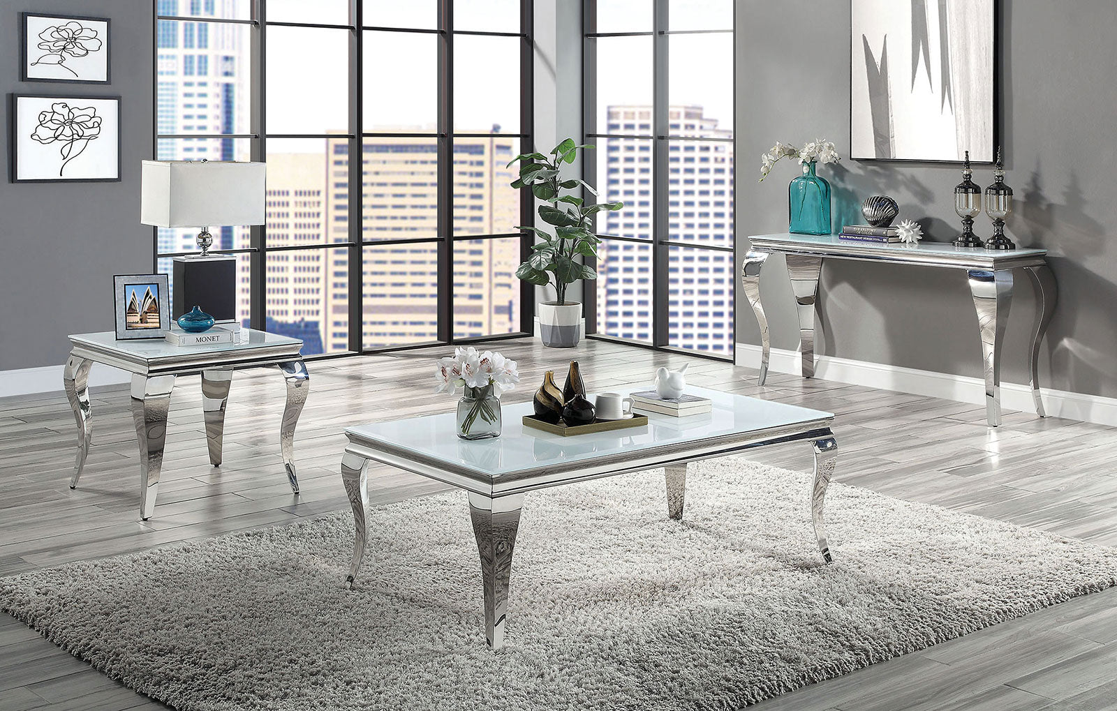 WETZIKON - Coffee Table - CM4903WH-C-TABLE