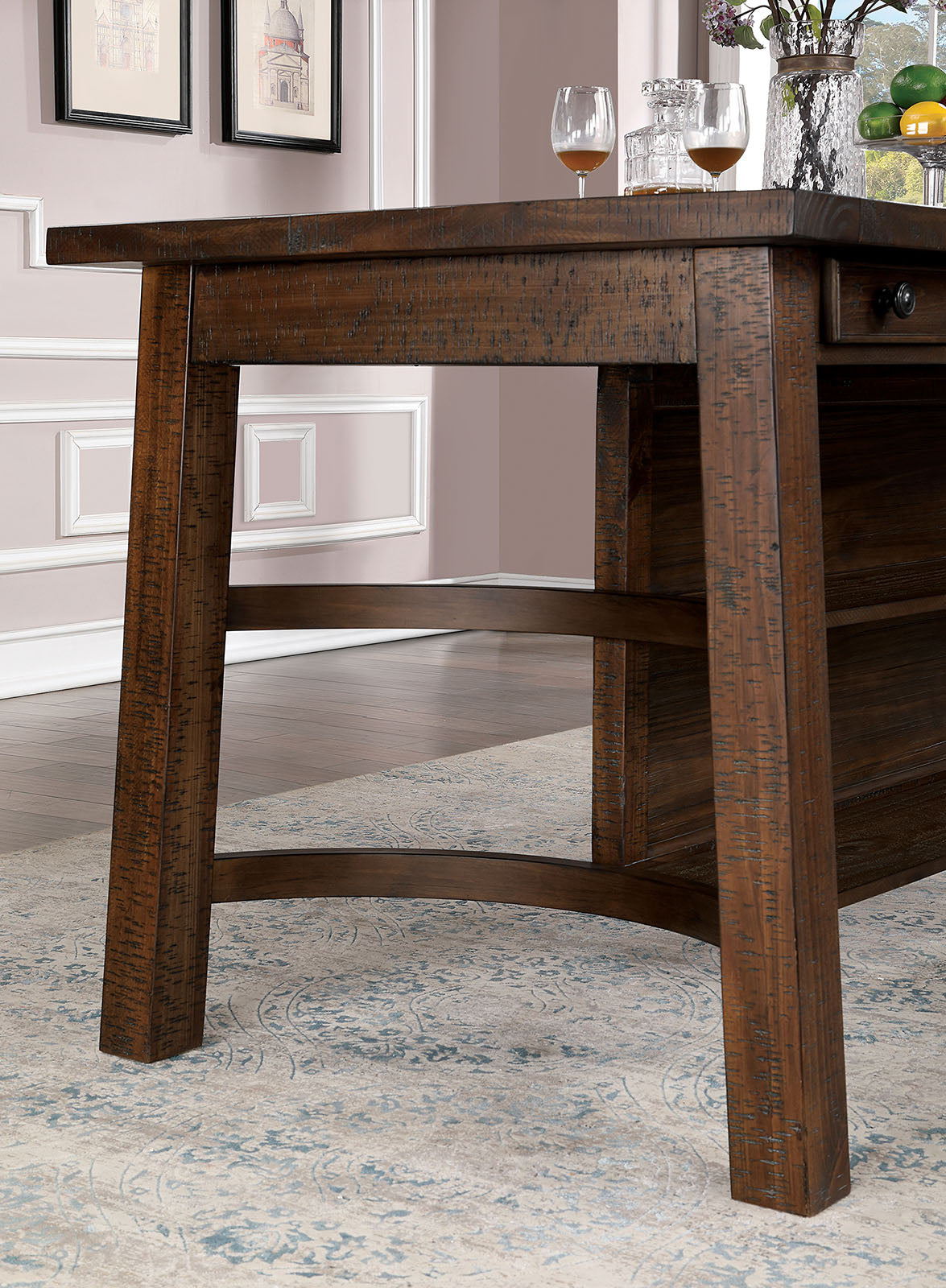 FREDONIA - 6 Pc. Counter Ht. Table Set w/ 2 PC + PBN+ 2 BC - CM3902PT-6PC