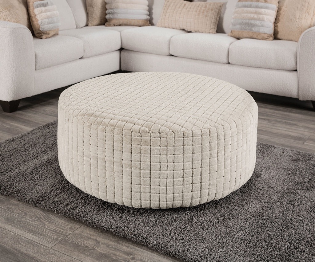 IROQUOIS - Ottoman, Cream/Tan - SM5197-OT