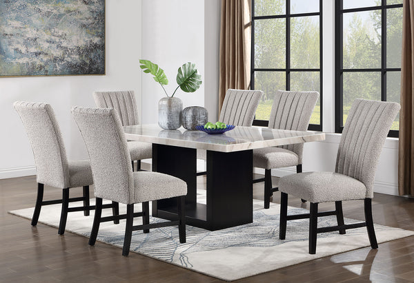 KIAN - 7 Pc. Dining Table Set - CM3744T-7PC-3263GY
