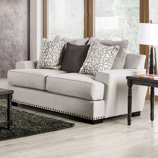 PICOTEE - Loveseat, Light Gray/Black - SM1279-LV
