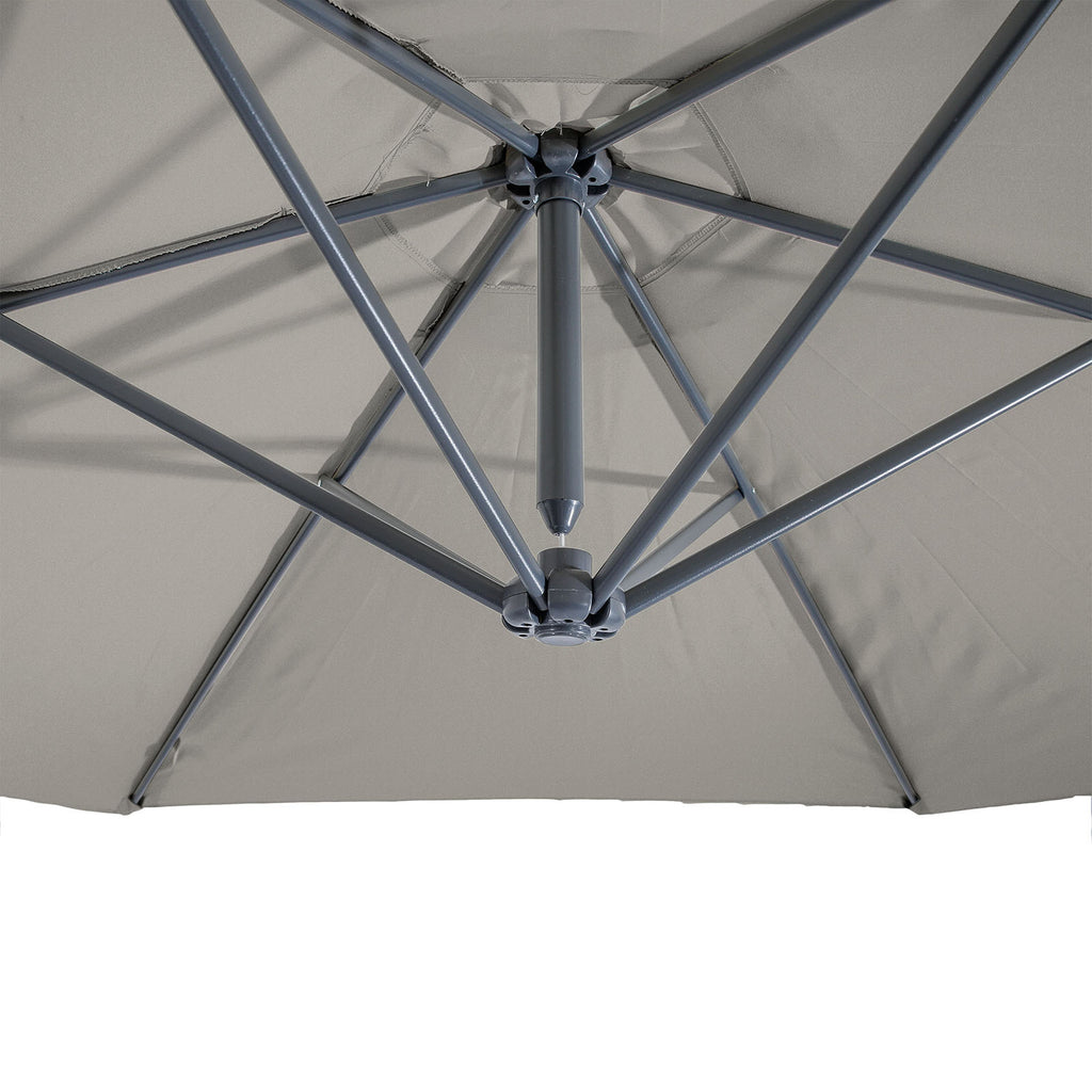 GLAM - Cantilever Umbrella w/ LED, Graphite - GM-3003GR