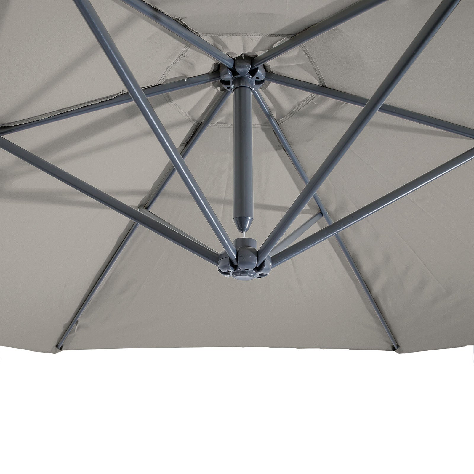 GLAM - Cantilever Umbrella w/ LED, Graphite - GM-3003GR