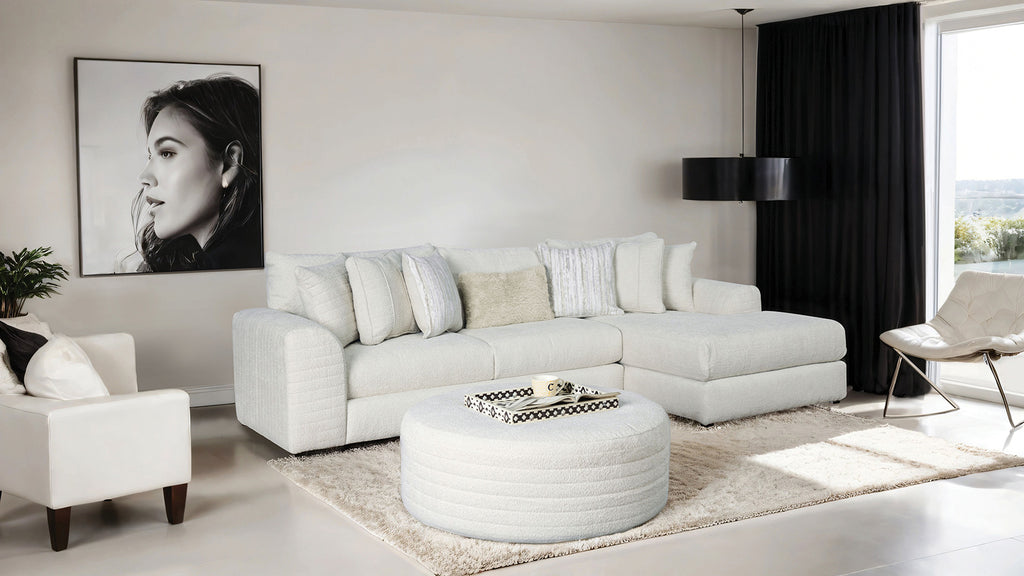 NEWBERG - Sectional, Ivory - SM5198-SECT