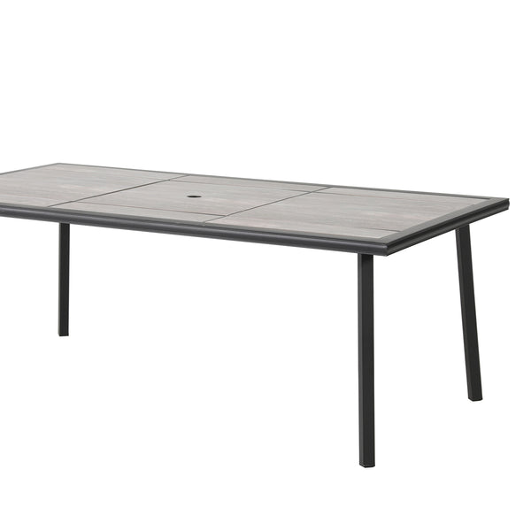 SINTRA - Patio Dining Table, Black/Gray - GM-2008