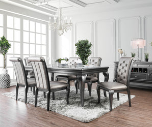 AMINA - 7 Pc. Dining Table Set - CM3219GY-T-7PC