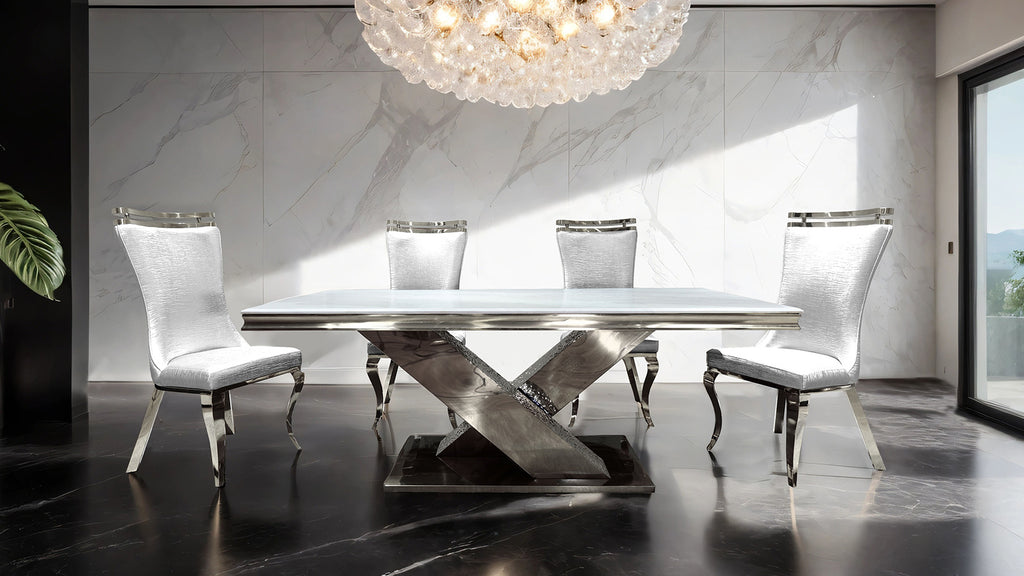 PALAZZO - Silver Chair (2/CTN) - FM33010BK-SC-2PK