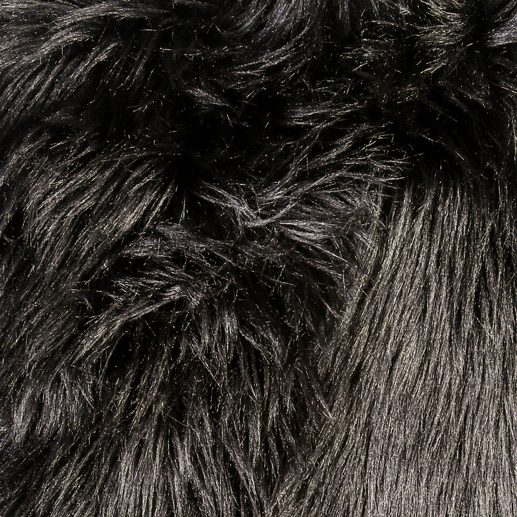 JET - 20" X 20" Pillow, Fur Black (2/CTN) - PL8043-2PK
