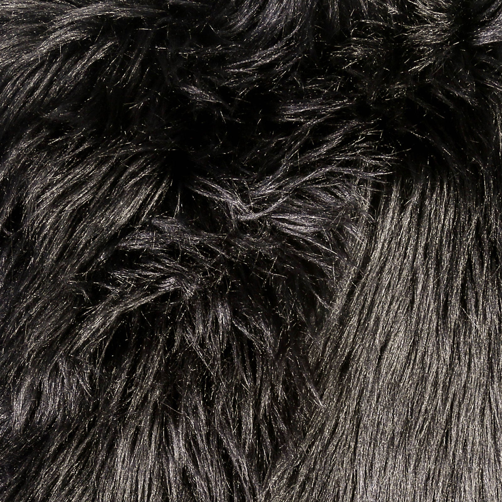 JET - 20" X 20" Pillow, Fur Black (2/CTN) - PL8043-2PK