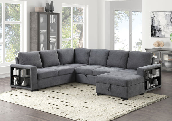 STOCKWELL - Sleeper Sofa Sectional - FM6966DG-SECT