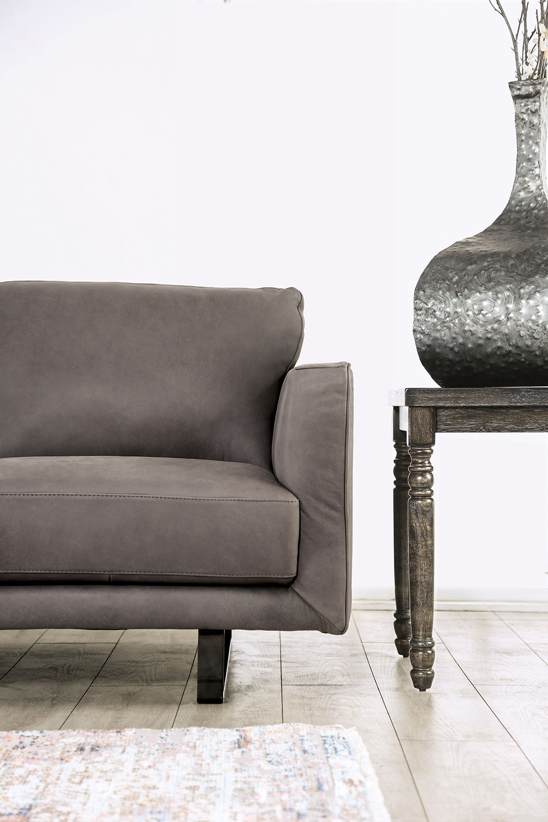 MEZZANOTTE - Loveseat, Gray - FM90000GY-LV-PK