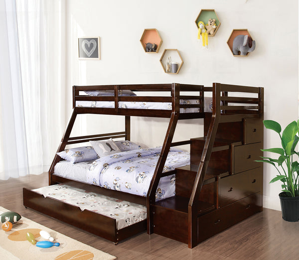 ELLINGTON - Twin/Full Bunk Bed, Espresso - FM-BK611ES-BED