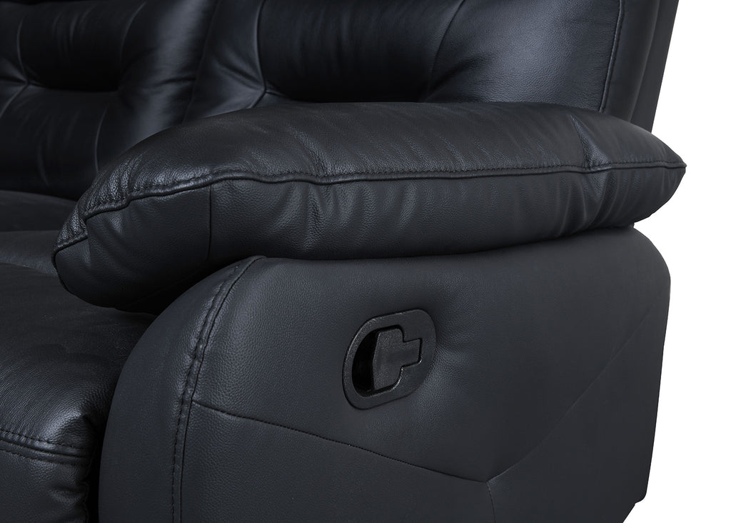 MICAELIS - Sofa + Loveseat Manual - FM69007BK-M-2PC