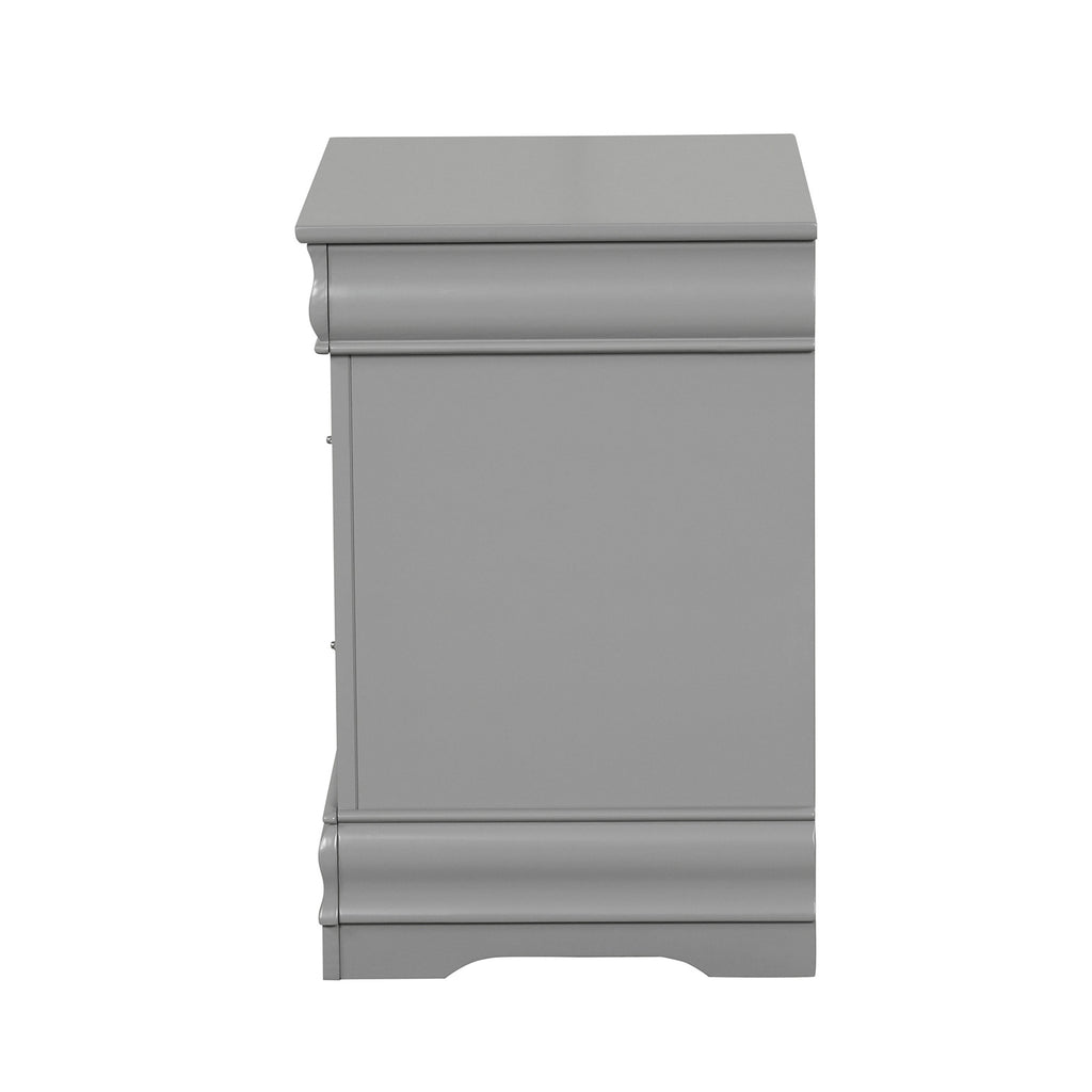 LOUIS PHILIPPE - Nightstand, Gray - FM7866GY-N