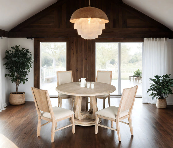 ORBETELLO - 5 Pc. Round Dining Set - FM3601NT-RT-5PC