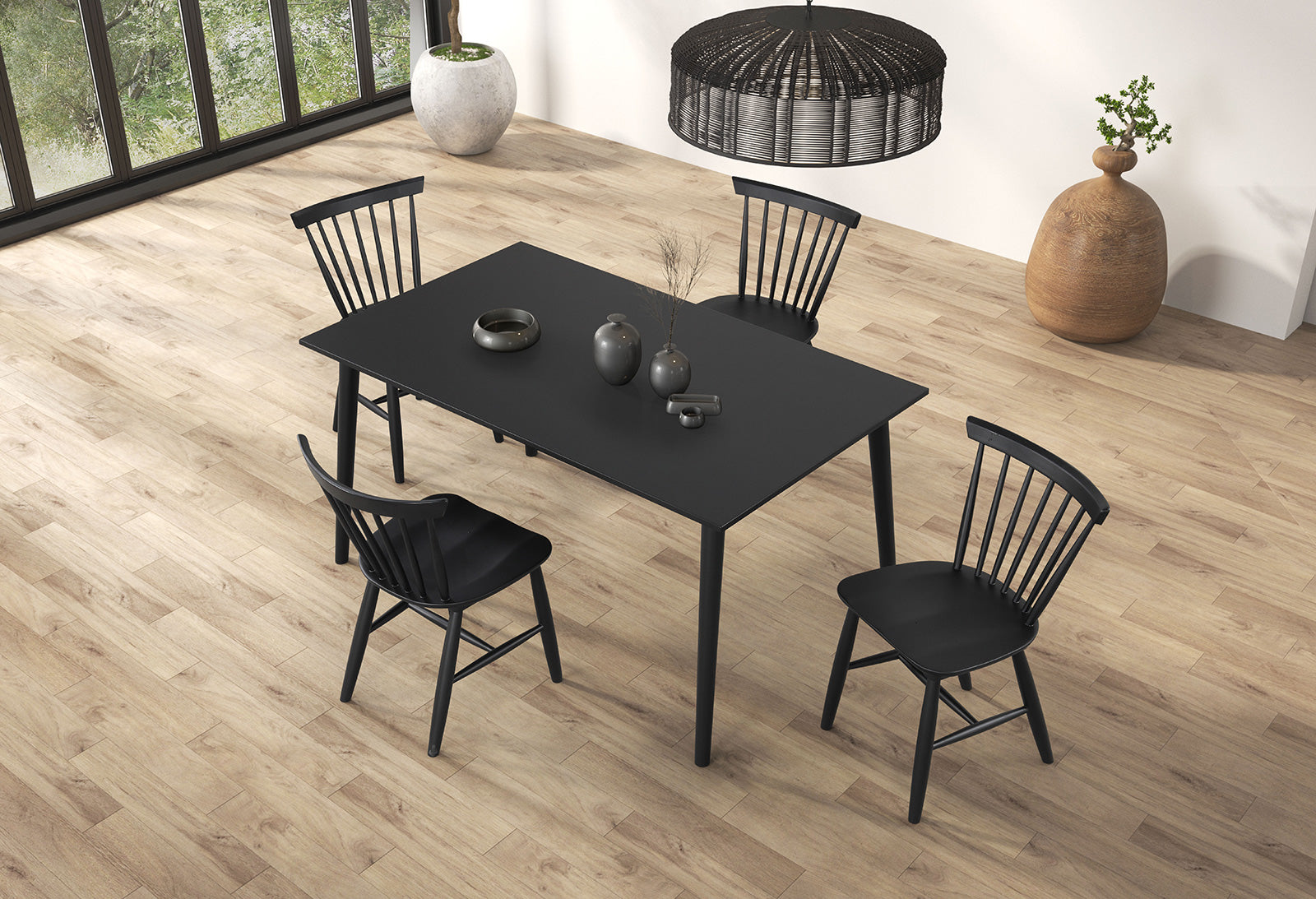 BEALE - 7 Pc. Dining Table Set - FM3100BK-T-7PC