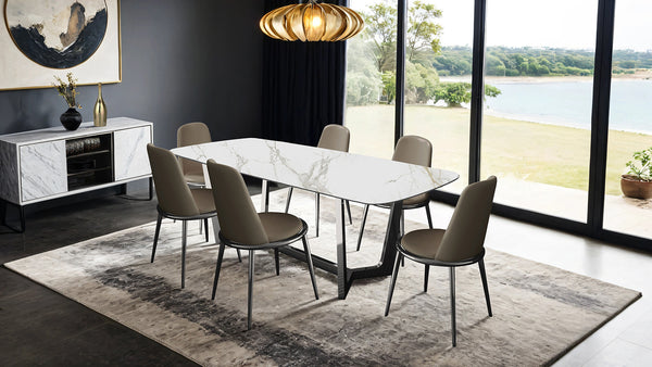 NORELLI - 7 Pc. Dining Table Set - FM3701SV-T-7PC