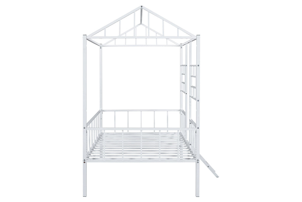 RHONDA - Twin Loft Bed (K/D), White - FM-BK908WH-T