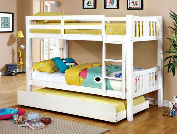 CAMERON - Twin/Twin Bunk Bed - CM-BK929WH-BED-VN