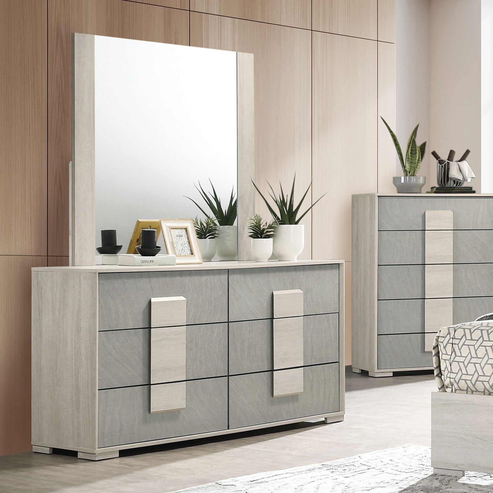 LINCOLT - Dresser, White Wash - FM7201WH-D