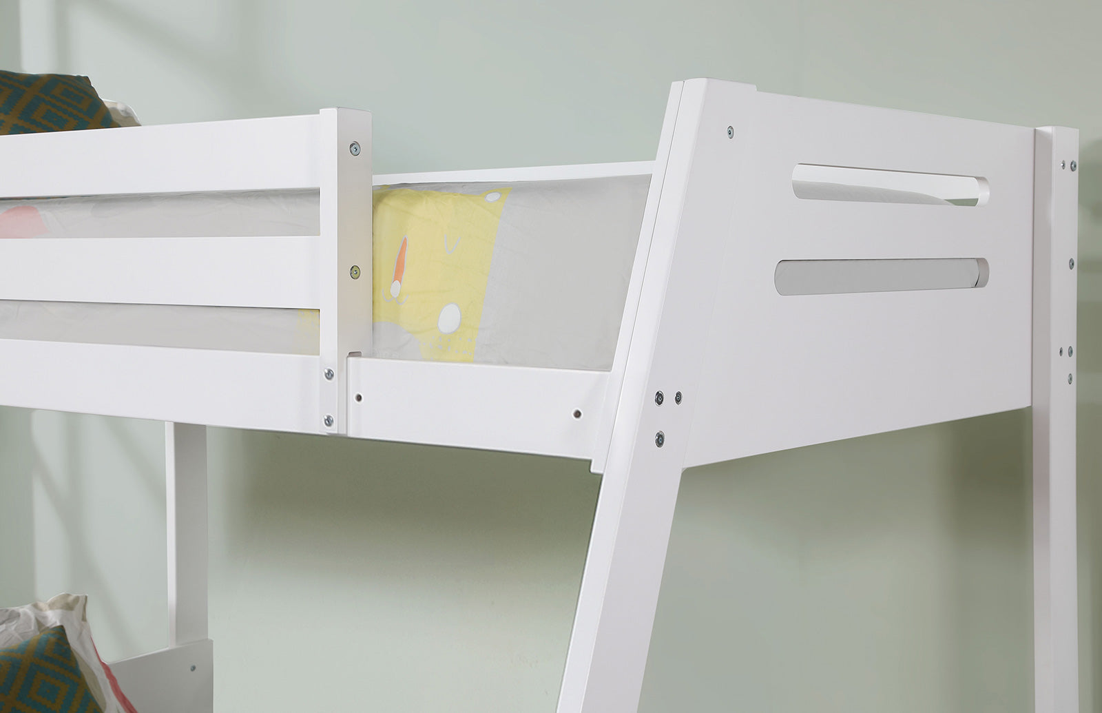 EMILEE - Twin/Full Bunk Bed, White - FM-BK003WH-BED