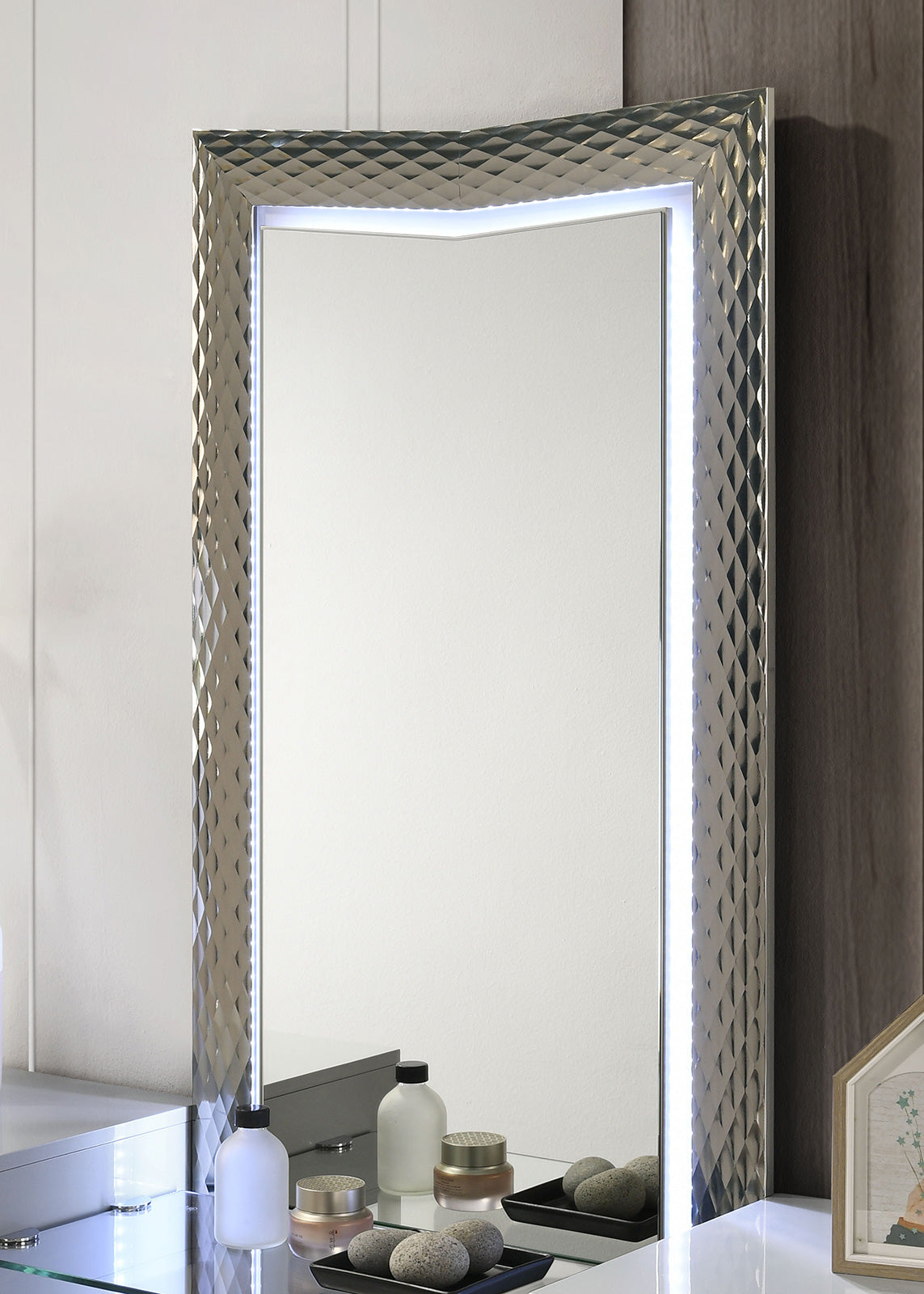 VENTNOR - Vanity Set w/ Stool, Gray - FM7251GY-V-SET