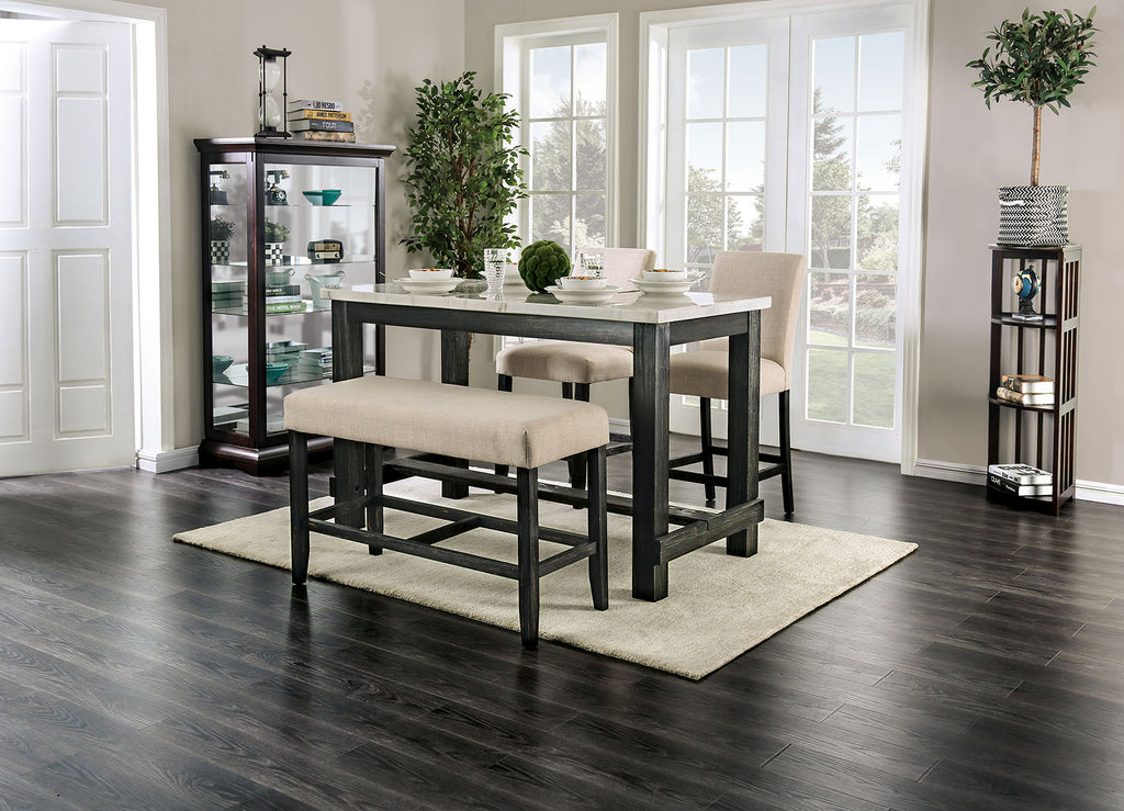 BRULE - 5 Pc. Counter Ht. Table Set - CM3736PT-GY-5PC
