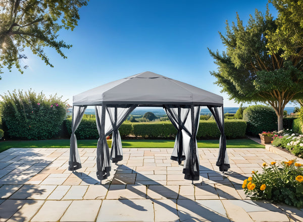 ARALI - HXZ Pop Up Gazebo, Gray - LA-A023GY