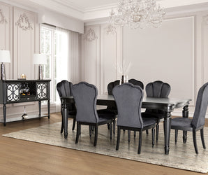 HANNORIA - 7 Pc. Dining Table Set - FM3416BK-T-7PC
