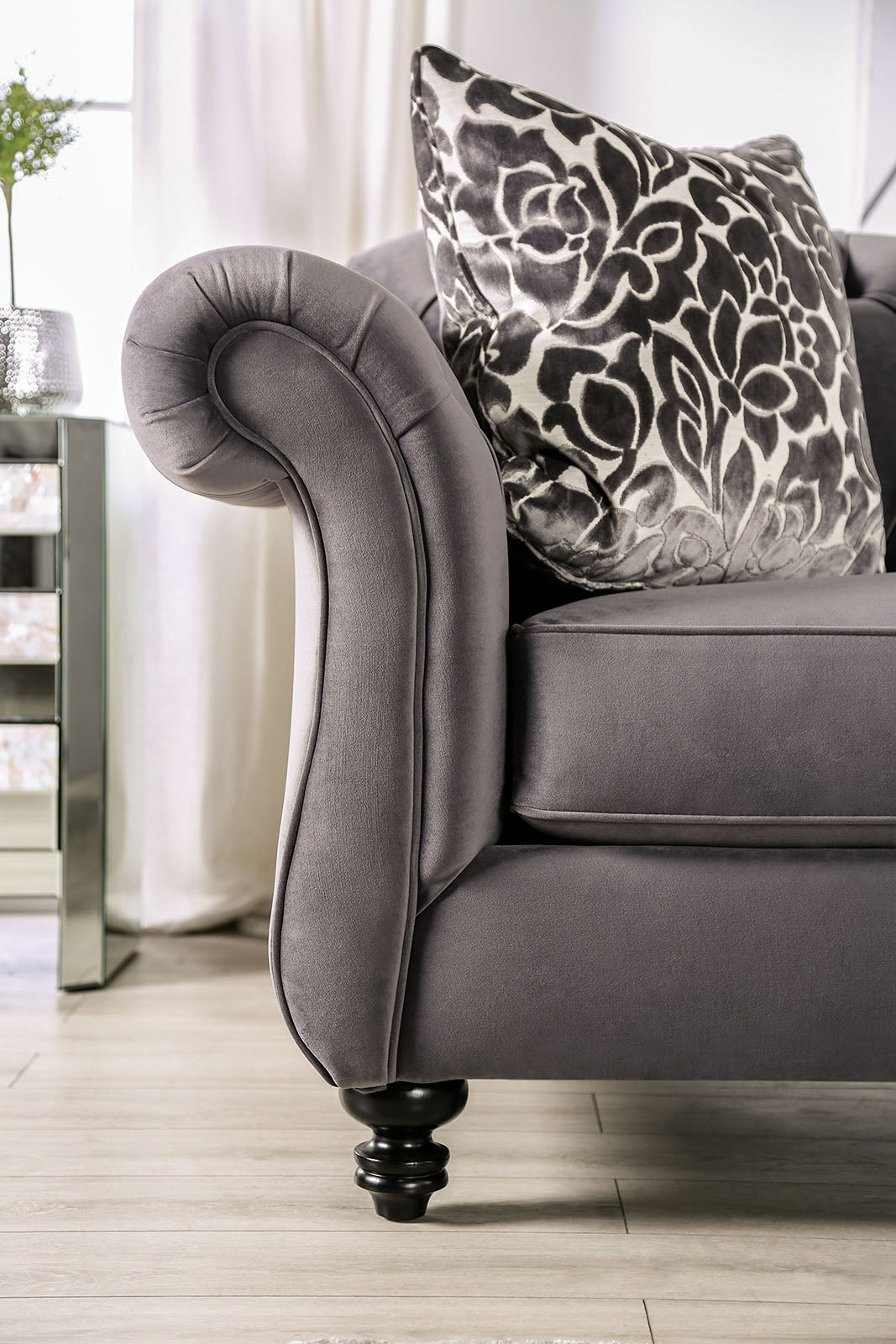 ANTOINETTE - Loveseat, Gray - SM2229-LV