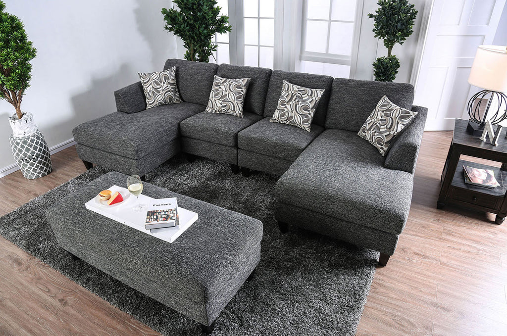 LOWRY - Sectional + Ottoman - CM6363-SET