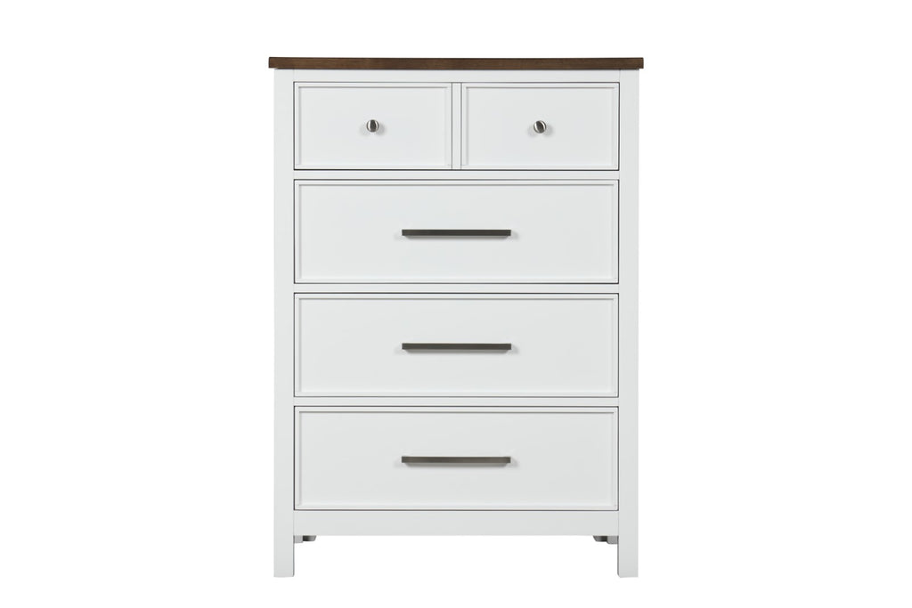 PINETOP - Chest, White/Dark Brown - FM7171WH-C