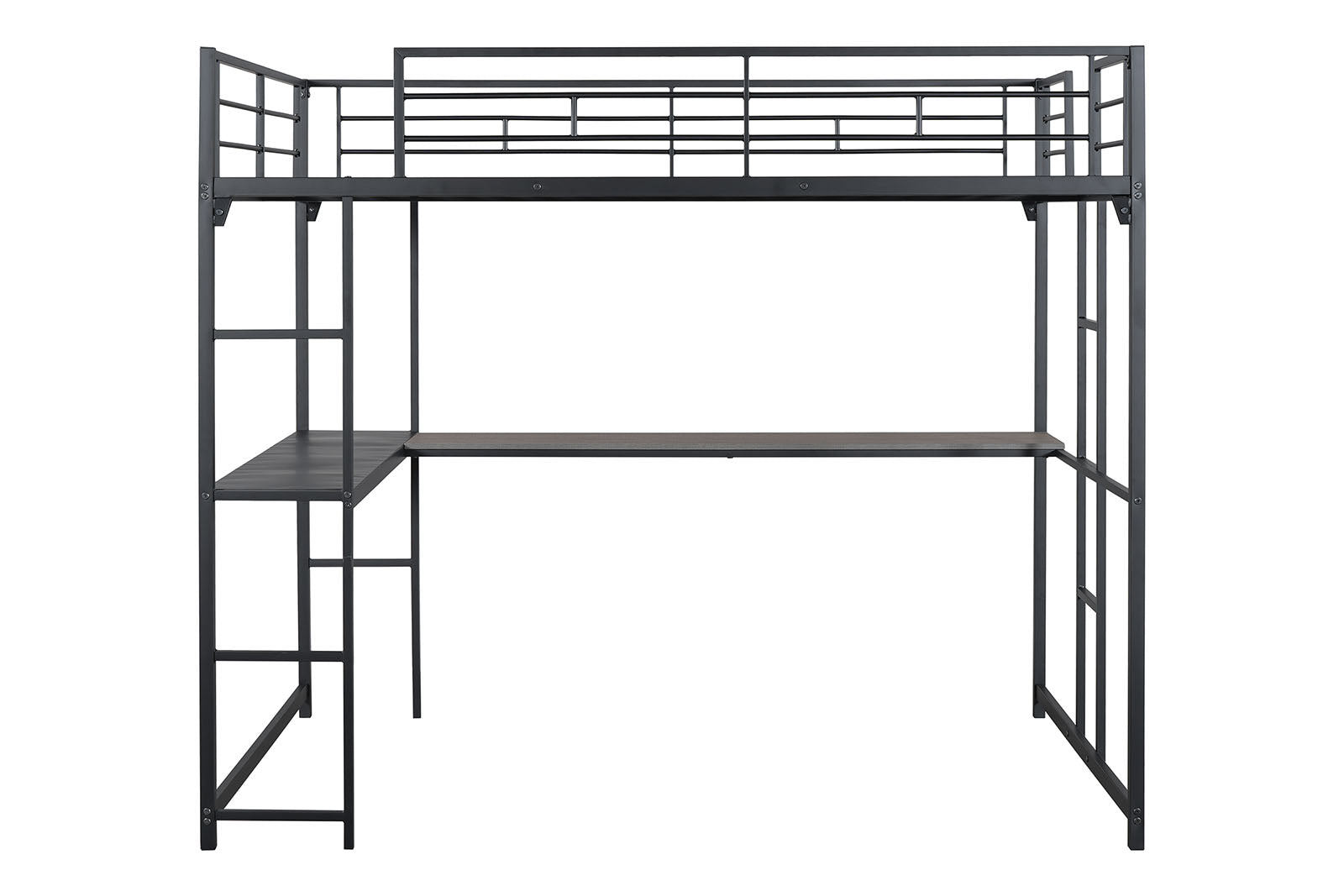 CYBILL - Full Loft Bed, Black - FM-BK905BK-F-BED