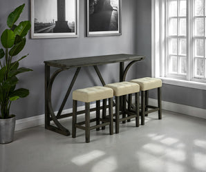 PTOLEMA - 4 Pc. Counter Ht. Table Set - SL3403DG-PT-4PK