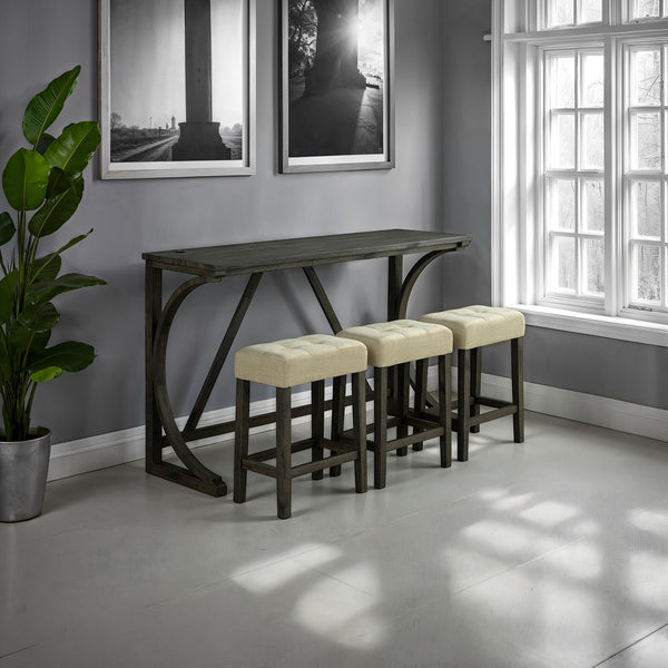 PTOLEMA - 4 Pc. Counter Ht. Table Set - SL3403DG-PT-4PK