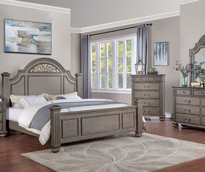 SYRACUSE - Queen Bed - CM7129GY-Q-BED